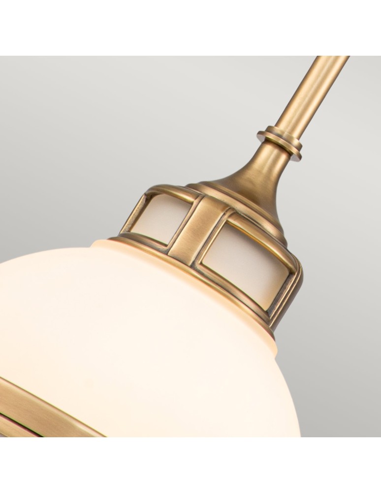 Elstead Lighting Mała lampa wisząca Amelia - 1 źródło światła - Stary mosiądz HK-AMELIA-P-S-HB