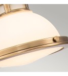 Elstead Lighting Mała lampa wisząca Amelia - 1 źródło światła - Stary mosiądz HK-AMELIA-P-S-HB