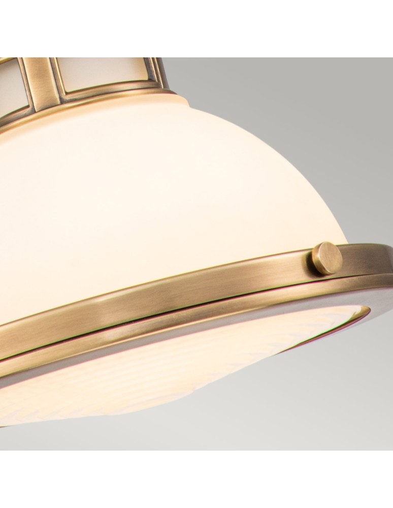 Elstead Lighting Mała lampa wisząca Amelia - 1 źródło światła - Stary mosiądz HK-AMELIA-P-S-HB