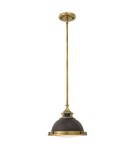 Pendant lamps - Elstead Lighting Amelia small pendant lamp - 1 light source - Brown HK-AMELIA-P-S-RB - product 1