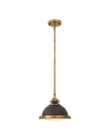 Elstead Lighting Amelia small pendant lamp - 1 light source - Brown HK-AMELIA-P-S-RB