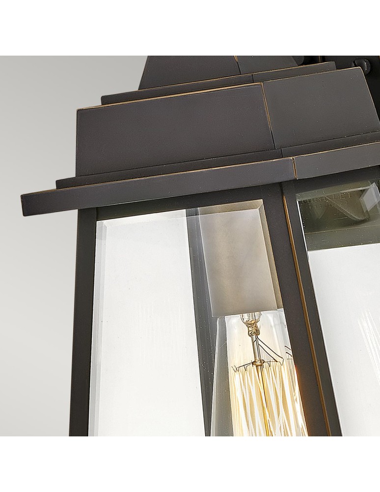 Outdoor wall lamps - Elstead Lighting Bainbridge medium wall lantern - 1 light source IP44 HK-BAINBRIDGE-M-OZ - product kolory-swiatla.pl 3