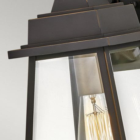 Elstead Lighting Średnia latarnia naścienna Bainbridge - 1 źródło światła IP44 HK-BAINBRIDGE-M-OZ