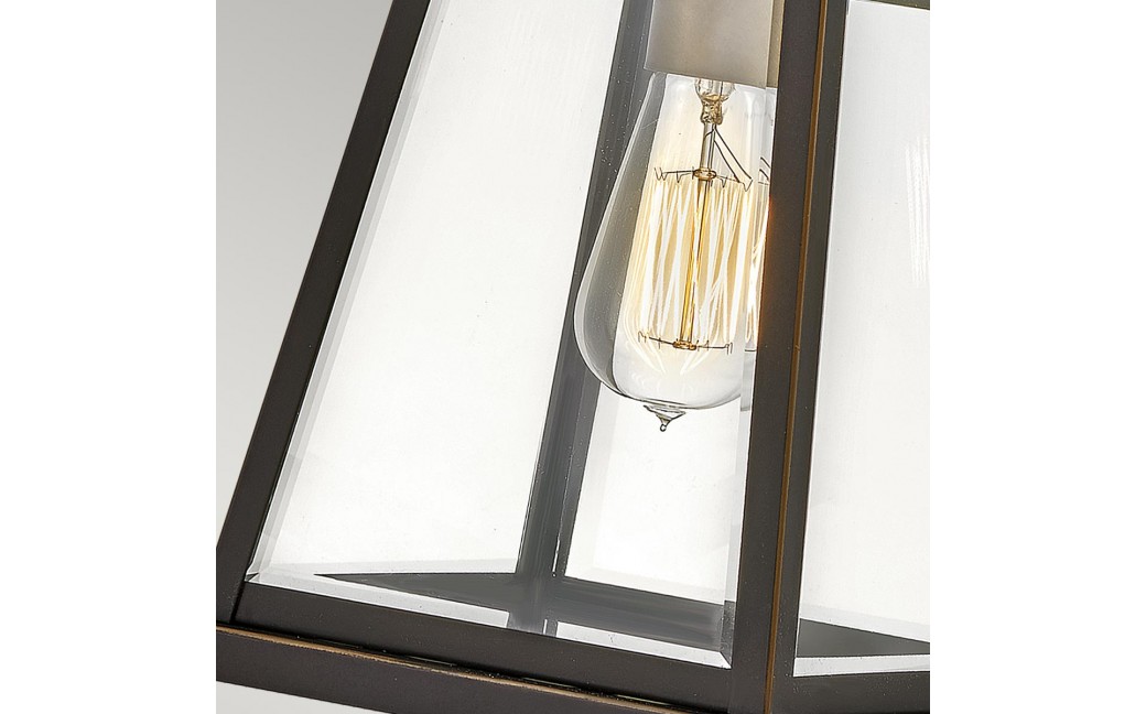 Elstead Lighting Średnia latarnia naścienna Bainbridge - 1 źródło światła IP44 HK-BAINBRIDGE-M-OZ