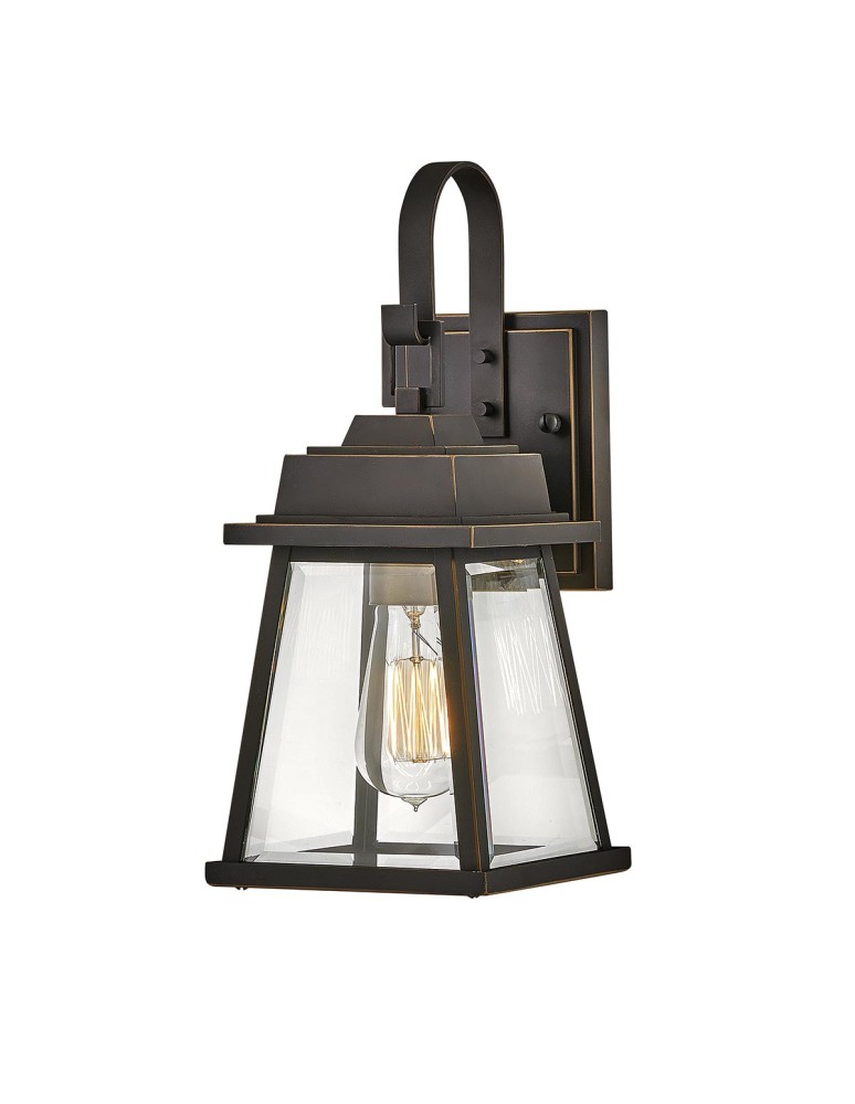 Outdoor wall lamps - Elstead Lighting Small wall lantern Bainbridge - 1 light source IP44 HK-BAINBRIDGE-S-OZ - product kolory-swiatla.pl 1