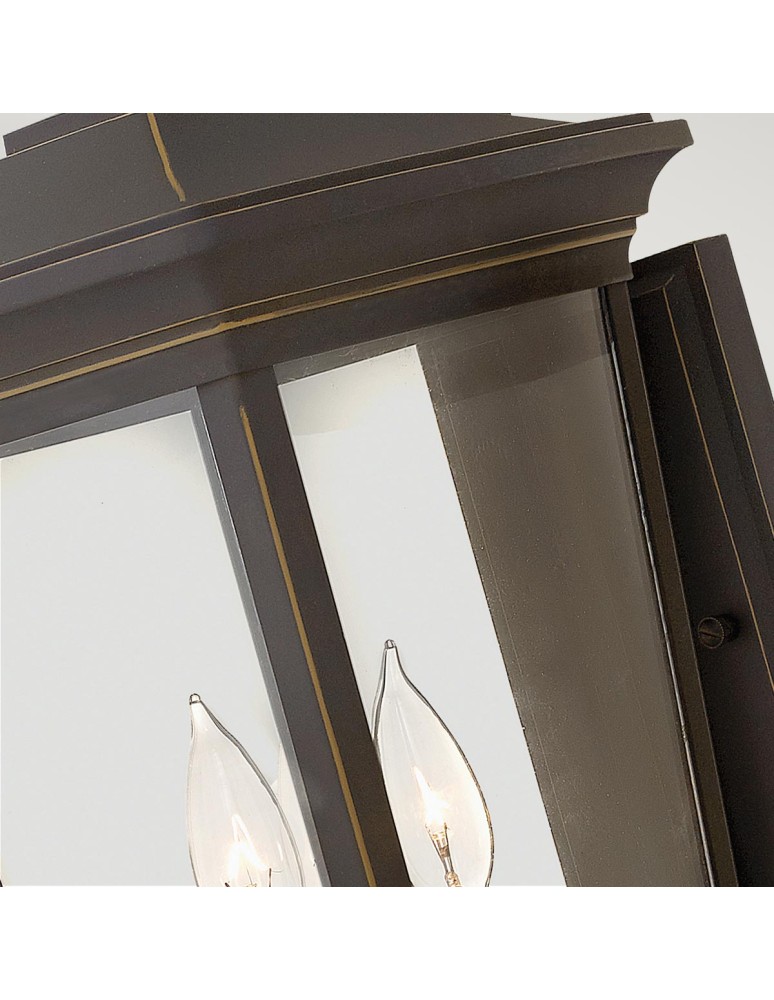 Outdoor wall lamps - Elstead Lighting Large Bromley wall lantern - 3 light sources IP44 HK-BROMLEY2-L - product kolory-swiatla.pl 3