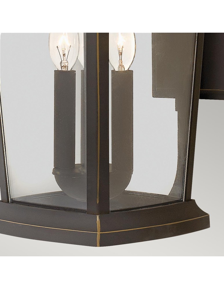 Outdoor wall lamps - Elstead Lighting Large Bromley wall lantern - 3 light sources IP44 HK-BROMLEY2-L - product kolory-swiatla.pl 4