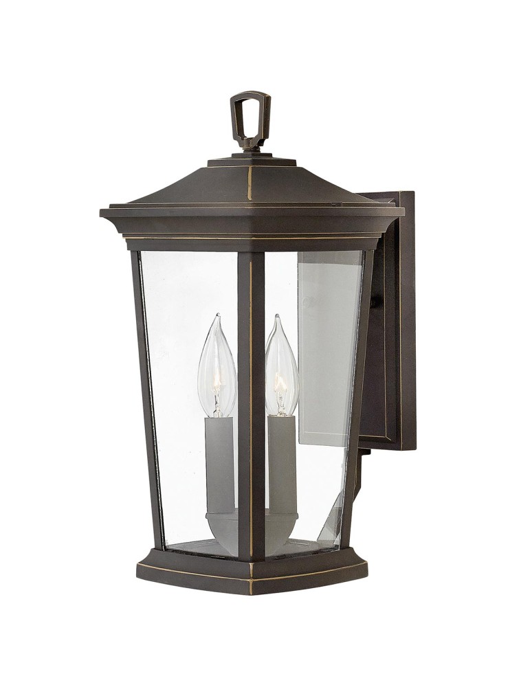 Elstead Lighting Średnia latarnia naścienna Bromley - 2 źródła światła IP44 HK-BROMLEY2-M