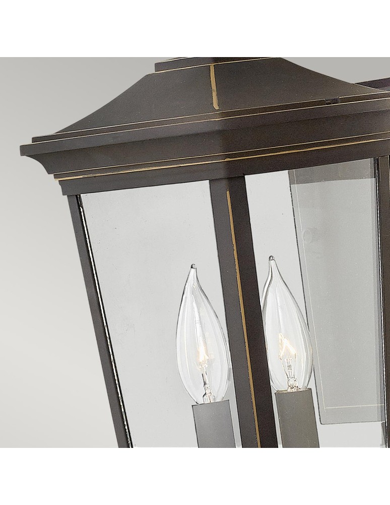 Elstead Lighting Średnia latarnia naścienna Bromley - 2 źródła światła IP44 HK-BROMLEY2-M