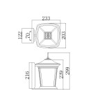 Outdoor wall lamps - Elstead Lighting Small wall lantern Bromley - 1 light source IP44 HK-BROMLEY2-S - product 5