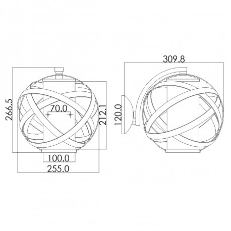 Elstead Lighting Mała latarnia naścienna Carson - 1 źródło światła IP44 HK-CARSON1