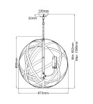 Outdoor pendant lamps - Elstead Lighting Carson pendant lantern - 5 light sources IP44 HK-CARSON-5P - product 5