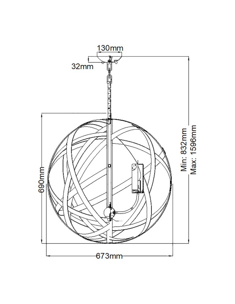Elstead Lighting Carson pendant lantern - 5 light sources IP44 HK-CARSON-5P