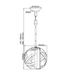 Outdoor pendant lamps - Elstead Lighting Carson pendant lantern - 1 light source IP44 HK-CARSON-P - product 4