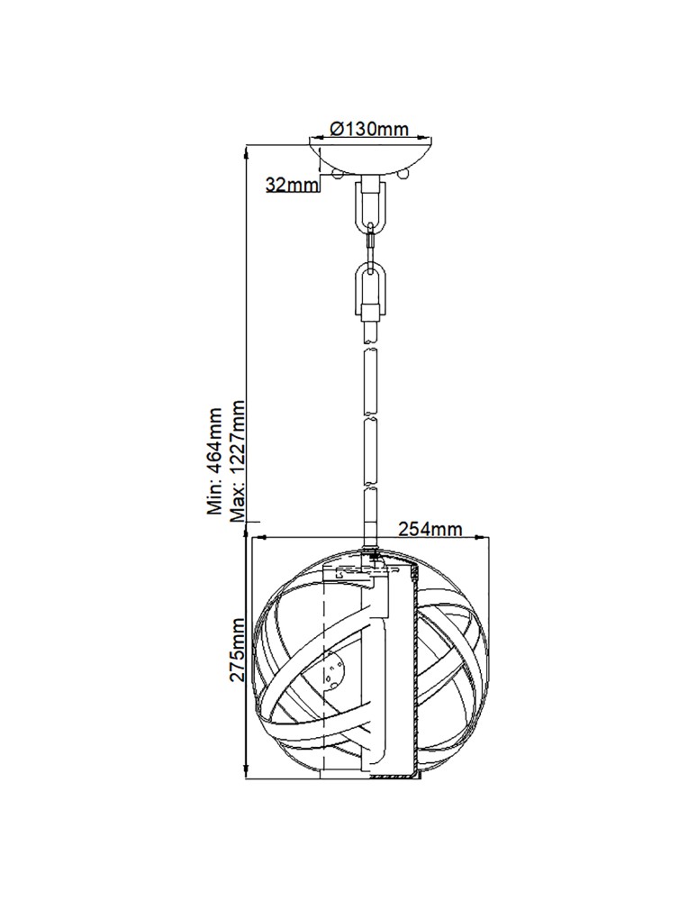 Outdoor pendant lamps - Elstead Lighting Carson pendant lantern - 1 light source IP44 HK-CARSON-P - product kolory-swiatla.pl 4