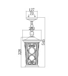 Outdoor pendant lamps - Elstead Lighting Enzo small pendant lantern - 1 light source IP44 HK-ENZO8-S - product 2