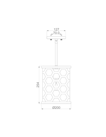 Elstead Lighting Mała lampa wisząca Felix - 1 źródło światła HK-FELIX-MP - produkt 2