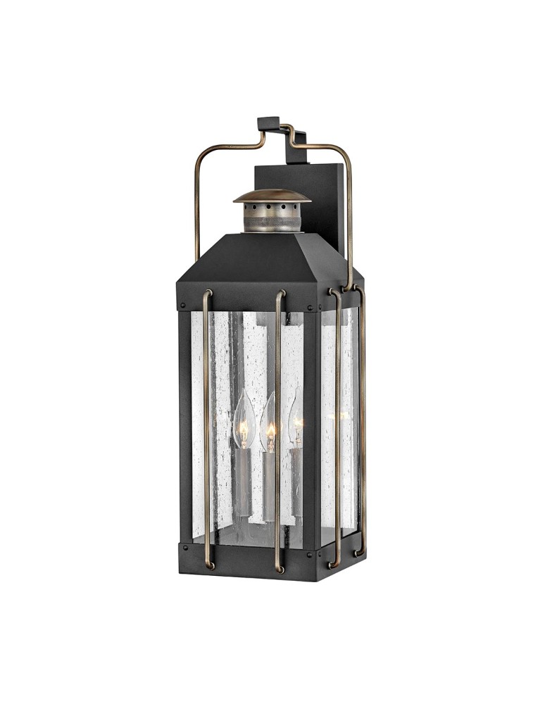 Outdoor wall lamps - Elstead Lighting Large Fitzgerald wall lantern - 3 light sources IP44 HK-FITZGERALD2-L - product kolory-swiatla.pl 1
