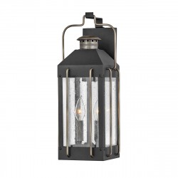 Elstead Lighting Średnia latarnia naścienna Fitzgerald - 2 źródła światła IP44 HK-FITZGERALD2-M