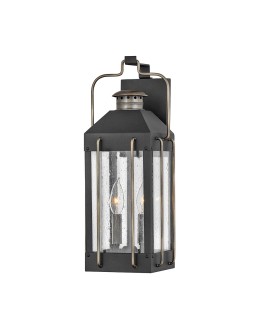 Elstead Lighting Średnia latarnia naścienna Fitzgerald - 2 źródła światła IP44 HK-FITZGERALD2-M