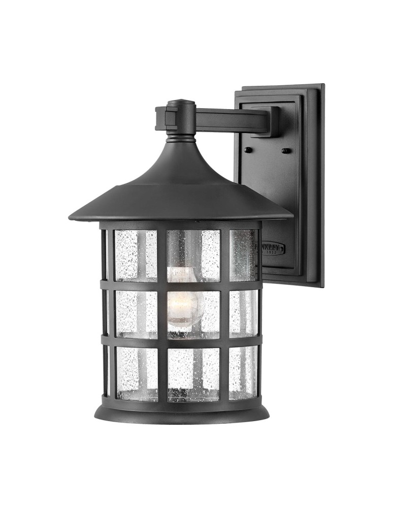Outdoor wall lamps - Elstead Lighting Large Freeport wall lantern - 1 light source - Textured black IP44 HK-FREEPORT2-L-TBK - product kolory-swiatla.pl 1