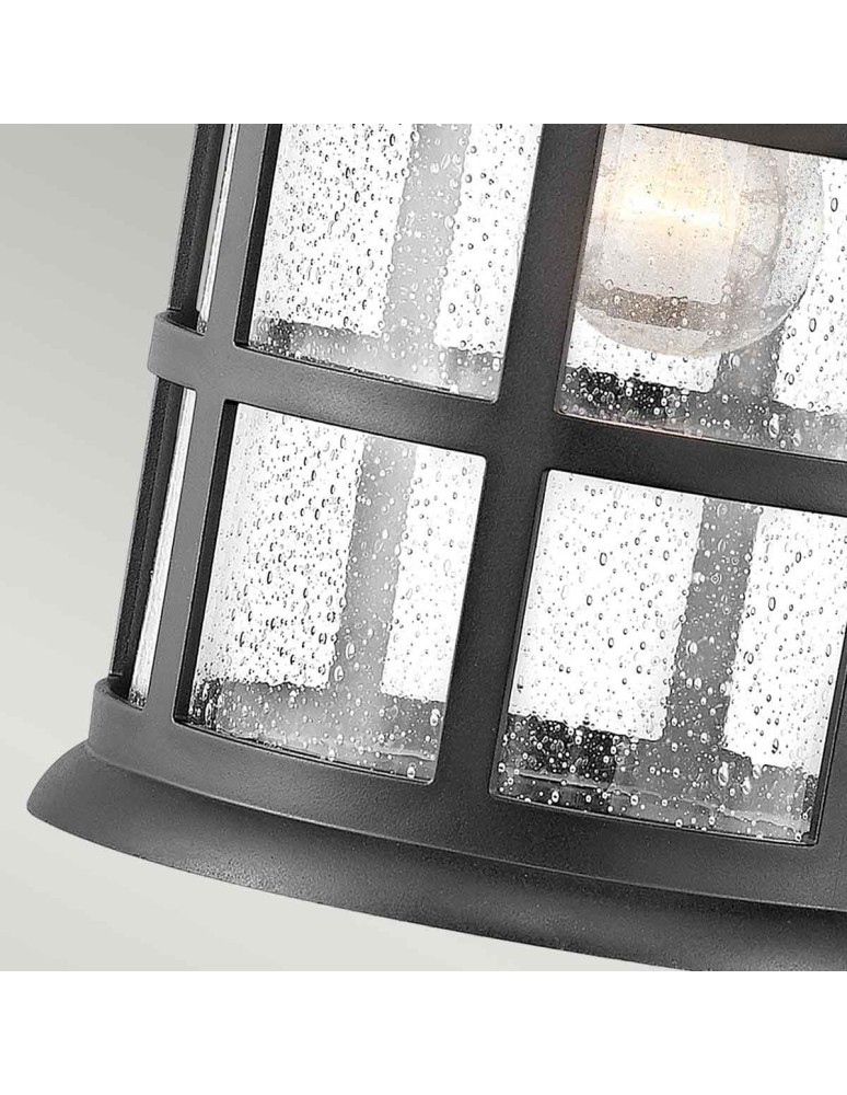 Outdoor wall lamps - Elstead Lighting Large Freeport wall lantern - 1 light source - Textured black IP44 HK-FREEPORT2-L-TBK - product kolory-swiatla.pl 4