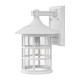 Elstead Lighting Duża latarnia naścienna Freeport - 1 źródło światła - Teksturowana biel IP44 HK-FREEPORT2-L-TWH