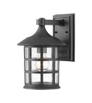 Elstead Lighting Średnia latarnia naścienna Freeport - 1 źródło światła - Teksturowana czerń IP44 HK-FREEPORT2-M-TBK