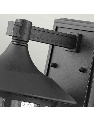 Elstead Lighting Średnia latarnia naścienna Freeport - 1 źródło światła - Teksturowana czerń IP44 HK-FREEPORT2-M-TBK - produkt 2