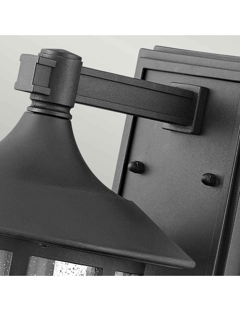 Elstead Lighting Średnia latarnia naścienna Freeport - 1 źródło światła - Teksturowana czerń IP44 HK-FREEPORT2-M-TBK