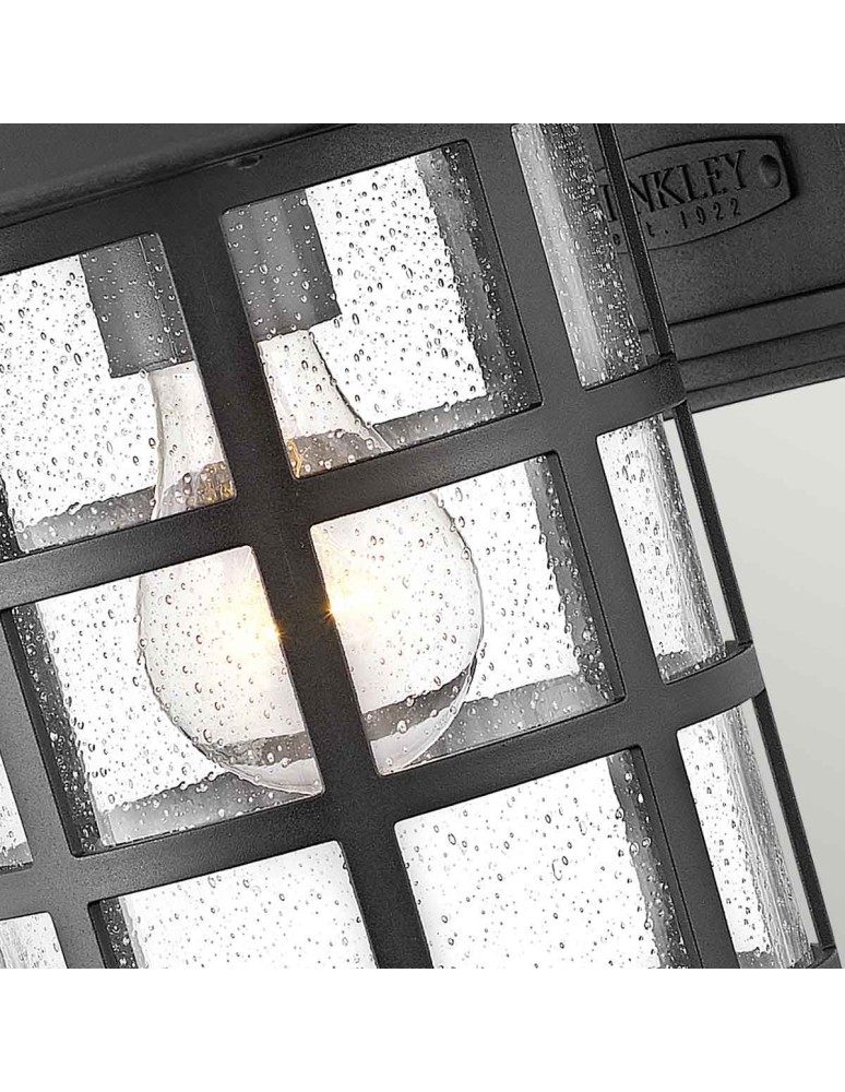 Elstead Lighting Średnia latarnia naścienna Freeport - 1 źródło światła - Teksturowana czerń IP44 HK-FREEPORT2-M-TBK