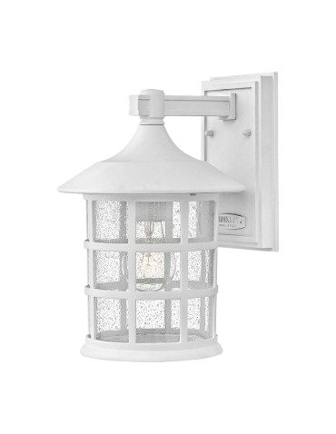 Elstead Lighting Freeport medium wall lantern - 1 light source - Textured white IP44 HK-FREEPORT2-M-TWH
