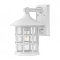 Elstead Lighting Średnia latarnia naścienna Freeport - 1 źródło światła - Teksturowana biel IP44 HK-FREEPORT2-M-TWH
