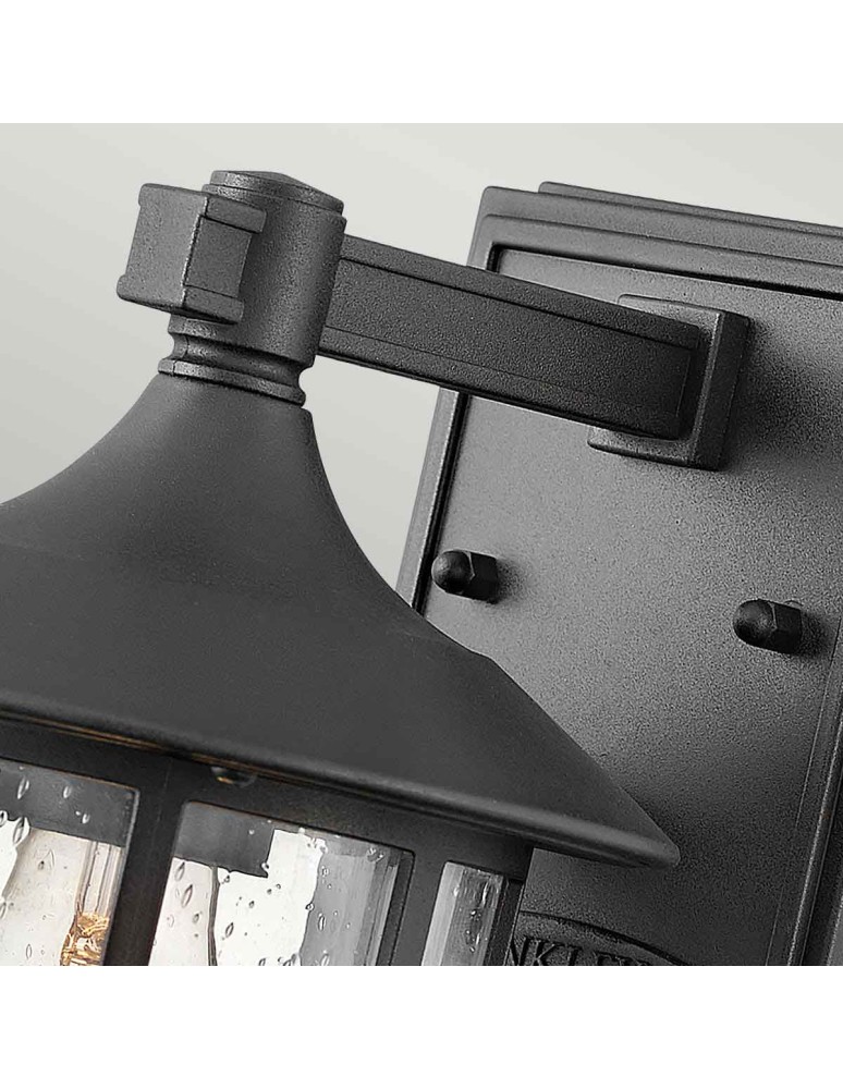 Outdoor wall lamps - Elstead Lighting Freeport small wall lantern - 1 light source - Textured black IP44 HK-FREEPORT2-S-TBK - product kolory-swiatla.pl 2