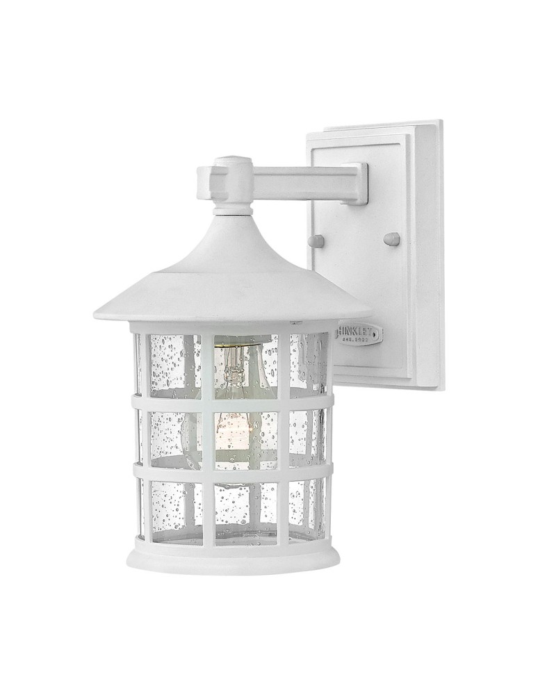 Outdoor wall lamps - Elstead Lighting Freeport small wall lantern - 1 light source - Textured white IP44 HK-FREEPORT2-S-TWH - product kolory-swiatla.pl 1