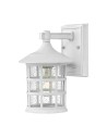 Elstead Lighting Mała latarnia naścienna Freeport - 1 źródło światła - Teksturowana biel IP44 HK-FREEPORT2-S-TWH