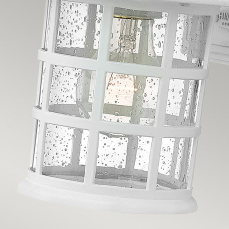 Elstead Lighting Mała latarnia naścienna Freeport - 1 źródło światła - Teksturowana biel IP44 HK-FREEPORT2-S-TWH