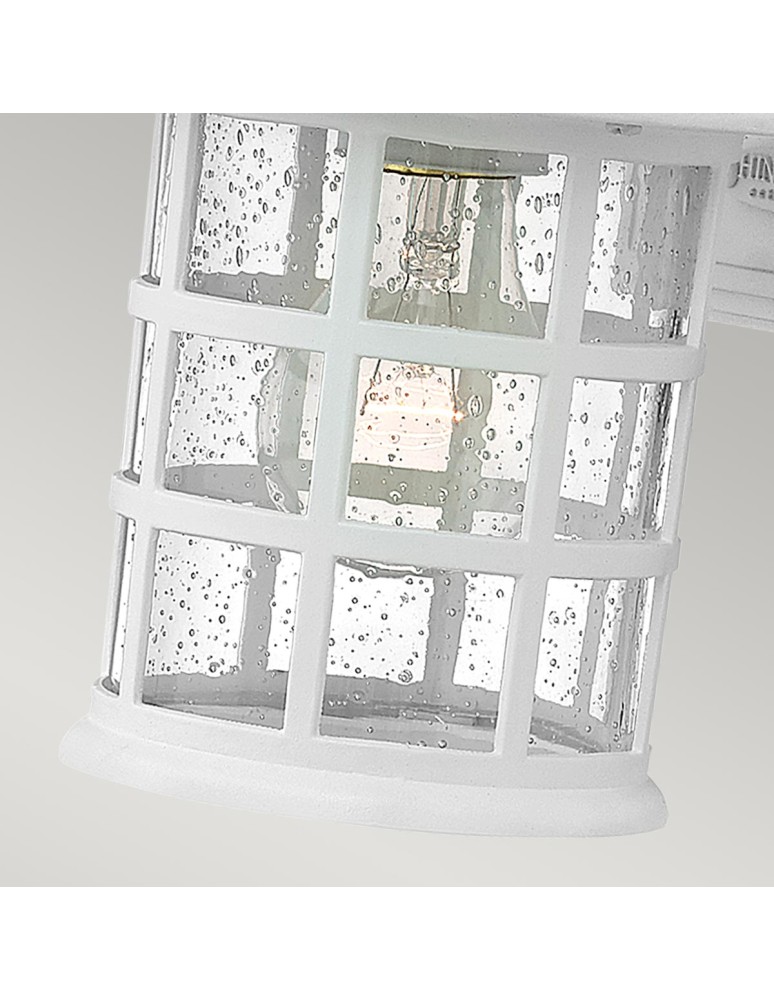 Outdoor wall lamps - Elstead Lighting Freeport small wall lantern - 1 light source - Textured white IP44 HK-FREEPORT2-S-TWH - product kolory-swiatla.pl 4