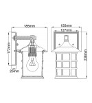 Outdoor wall lamps - Elstead Lighting Freeport small wall lantern - 1 light source - Textured white IP44 HK-FREEPORT2-S-TWH - product 5