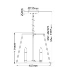 Pendant lamps - Elstead Lighting Fulton pendant lamp / chandelier - 4 light sources HK-FULTON-4P. - product 5