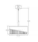 Elstead Lighting Lampa wisząca Gigi - 3 źródła światła HK-GIGI-3P