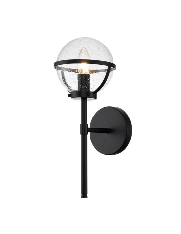 Elstead Lighting Kinkiet Hollis - 1 źródło światła - Czarny IP44 HK-HOLLIS1-C-BK-BATH