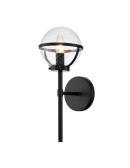 Elstead Lighting Kinkiet Hollis - 1 źródło światła - Czarny IP44 HK-HOLLIS1-C-BK-BATH