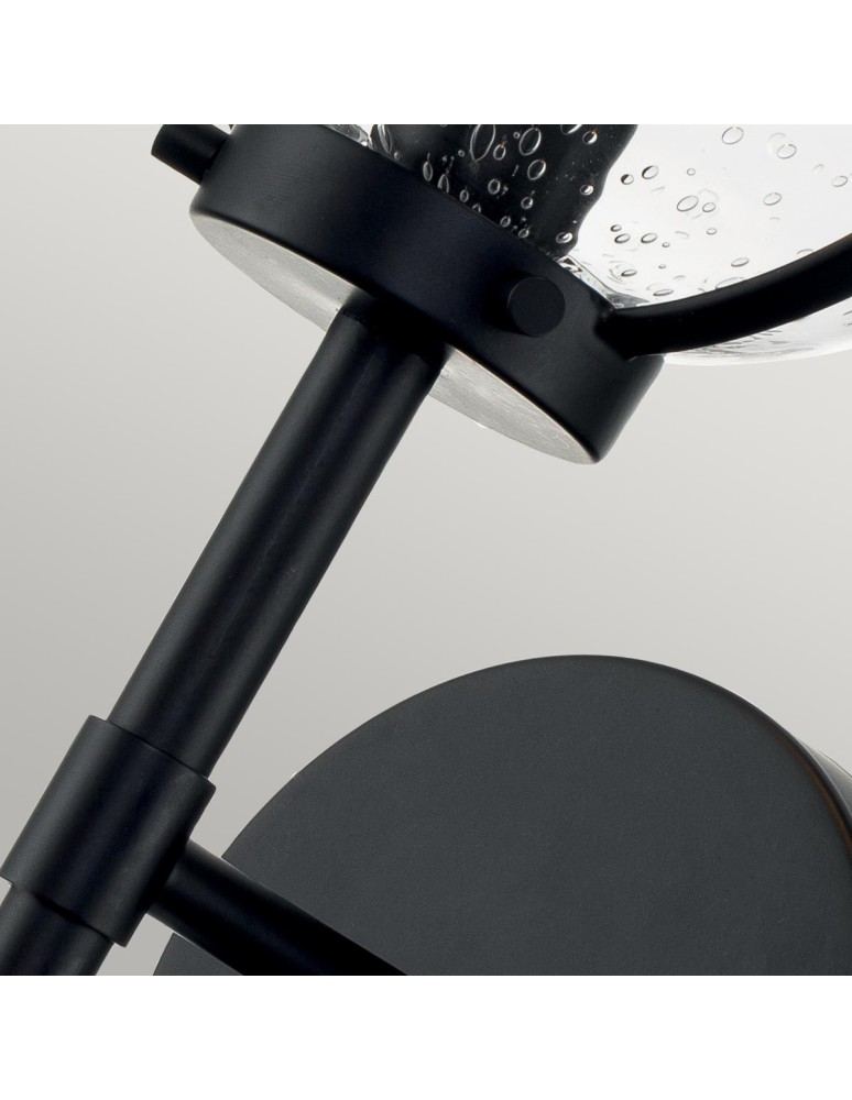 Elstead Lighting Kinkiet Hollis - 1 źródło światła - Czarny IP44 HK-HOLLIS1-C-BK-BATH