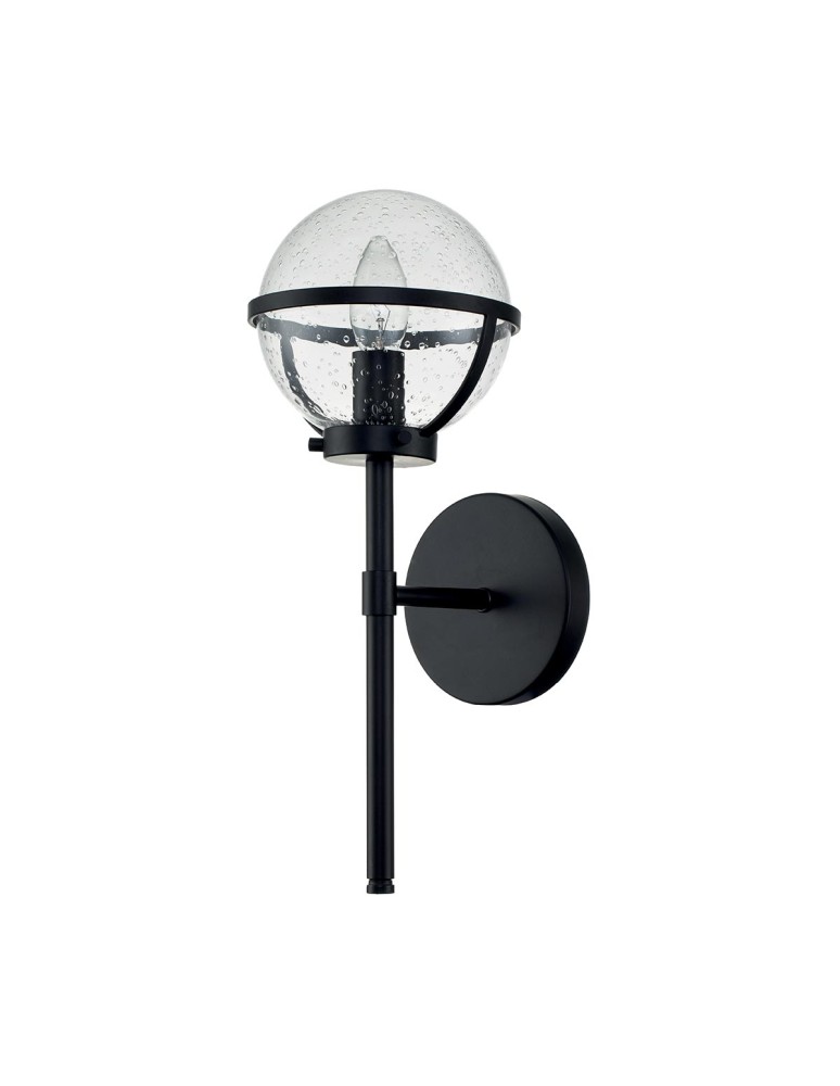 Bathroom wall lamps - Elstead Lighting Hollis wall lamp - 1 light source - Black IP44 HK-HOLLIS1-C-BK-BATH - product kolory-swiatla.pl 5