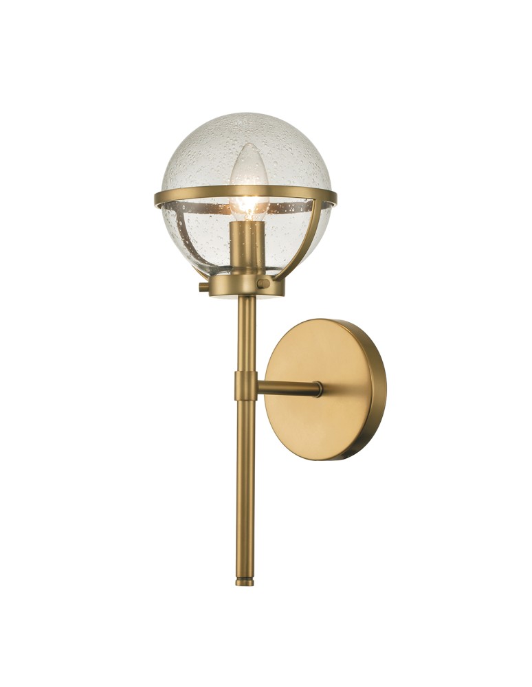 Bathroom wall lamps - Elstead Lighting Hollis wall lamp - 1 light source - Old brass IP44 HK-HOLLIS1-C-HB-BATH - product kolory-swiatla.pl 1