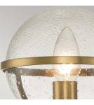Elstead Lighting Kinkiet Hollis - 1 źródło światła - Stary mosiądz IP44 HK-HOLLIS1-C-HB-BATH