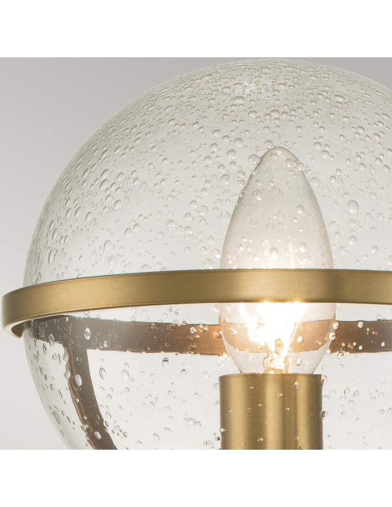 Bathroom wall lamps - Elstead Lighting Hollis wall lamp - 1 light source - Old brass IP44 HK-HOLLIS1-C-HB-BATH - product kolory-swiatla.pl 2