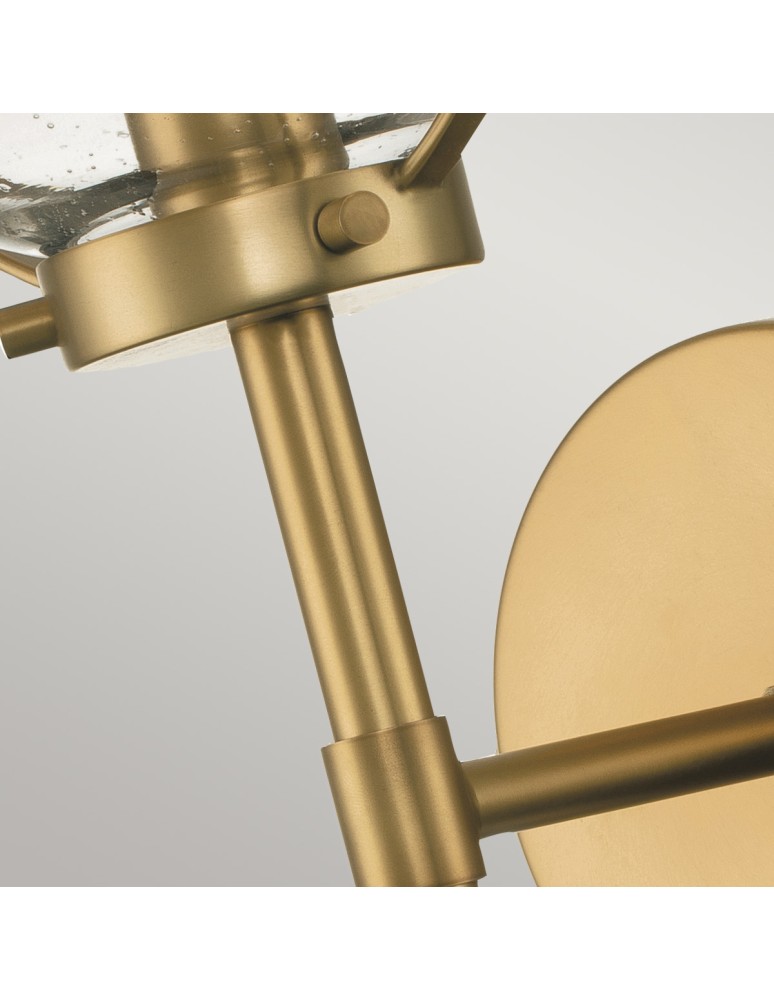 Elstead Lighting Kinkiet Hollis - 1 źródło światła - Stary mosiądz IP44 HK-HOLLIS1-C-HB-BATH