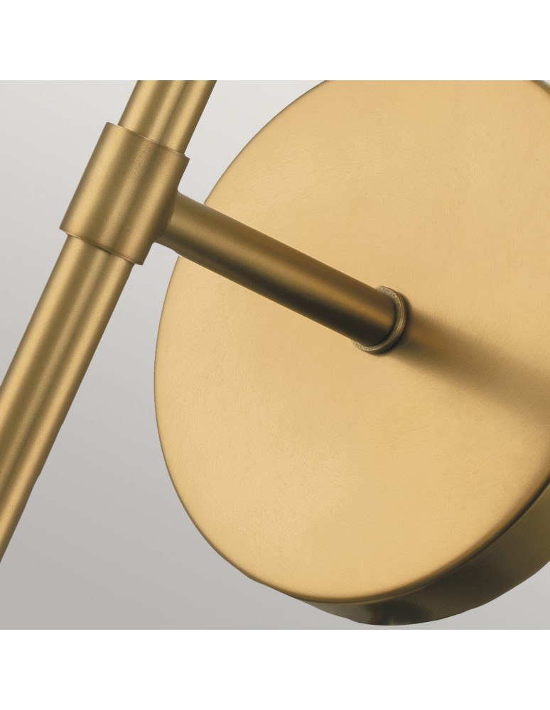 Elstead Lighting Kinkiet Hollis - 1 źródło światła - Stary mosiądz IP44 HK-HOLLIS1-C-HB-BATH